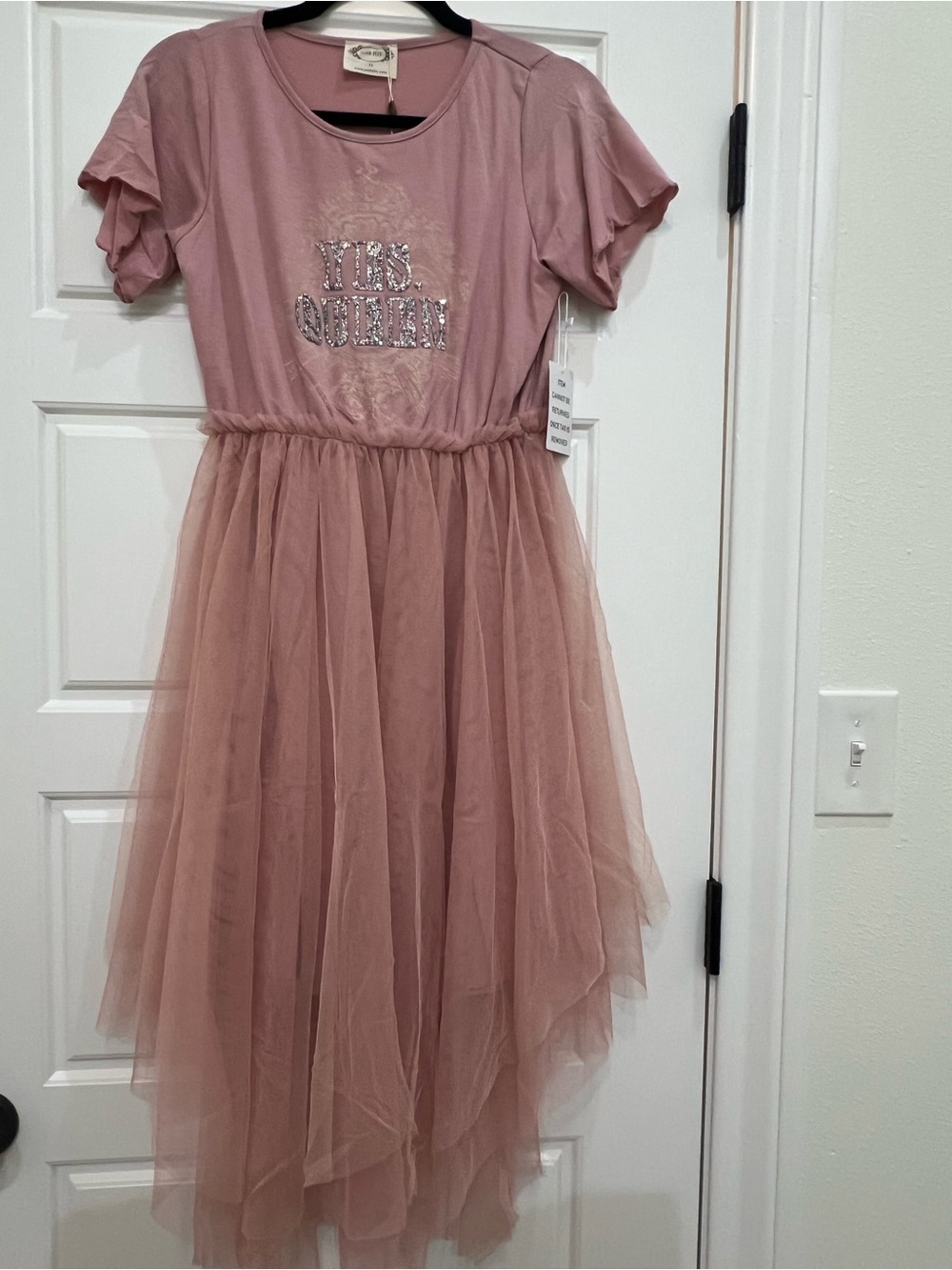Joyfolie Rose Pink Tulle 'Yes Queen' Dress